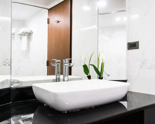 Bathroom Cleaners Near Me cleaned sink mirror
